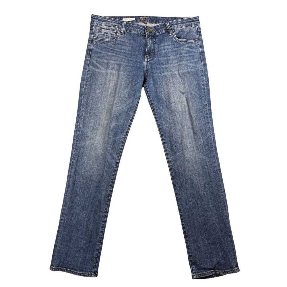 Kut From The Kloth Jeans Womens 10 Blue High Rise Catherine Boyfriend Distressed